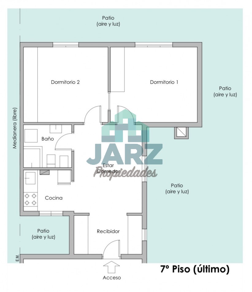 VENTA DAPARTAMENTO DE 3 AMBIENTES - BALVANERA